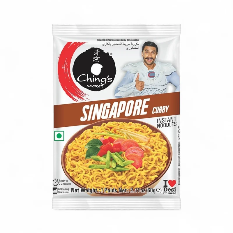 Ching's Instant Noodles - Singapore Curry 60gm (BBE: 08.2026)