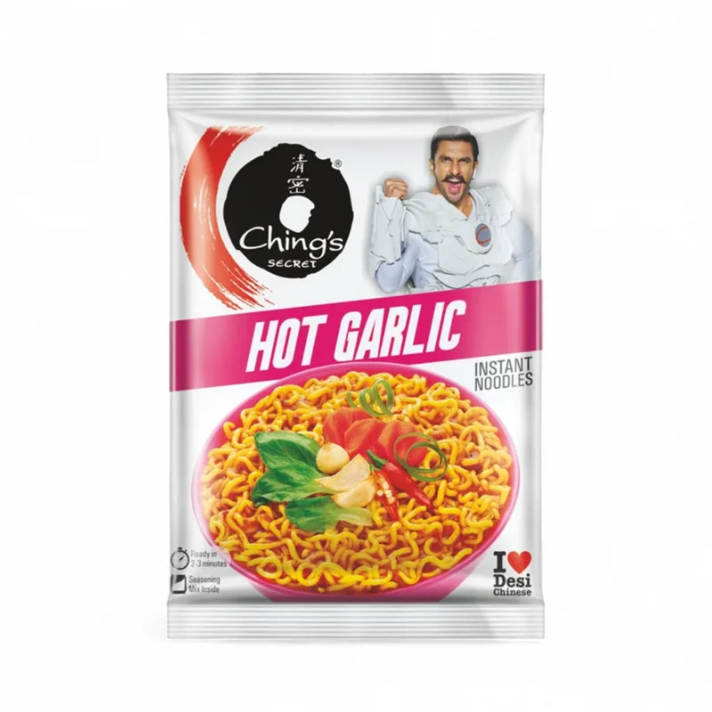 Ching's Instant Noodles - Hot Garlic 60gm (BBE: 08.2026)