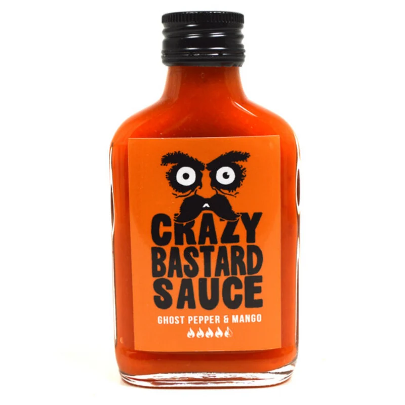 Crazy Bastard Sauce - Ghost Pepper & Mango Sauce 100ml