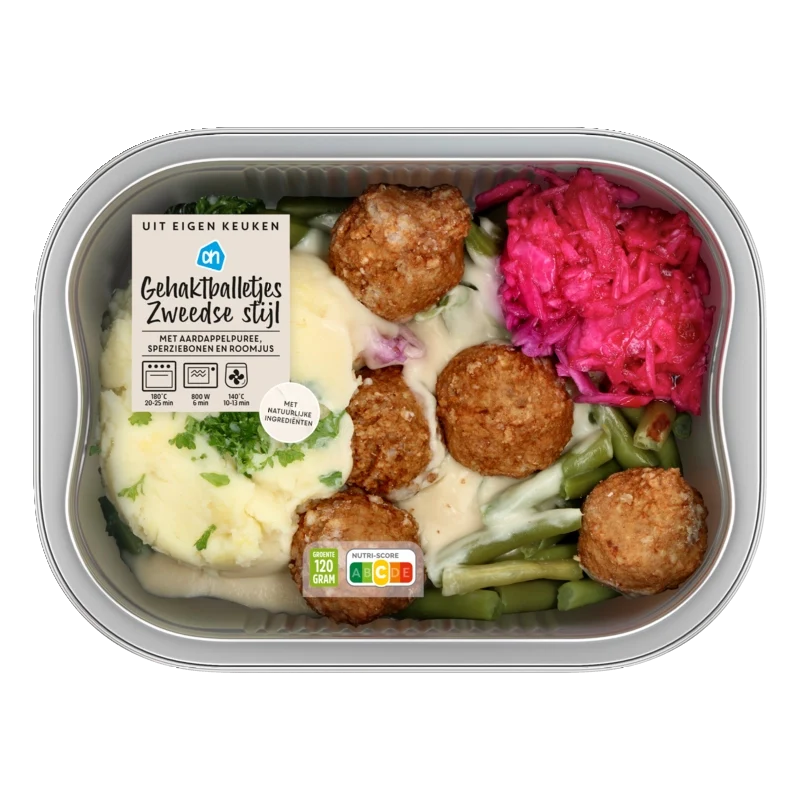 Verse maaltijd Zweedse gehaktballetjes