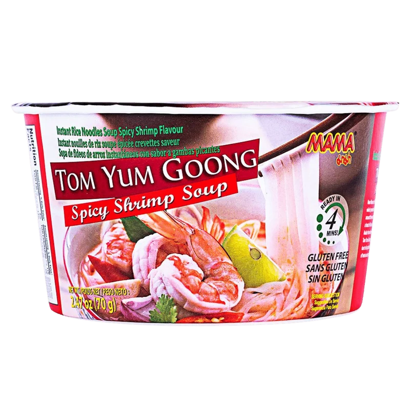 Mama Tom Yum Goong - Spicy Shrimp Rice Noodles 70gm