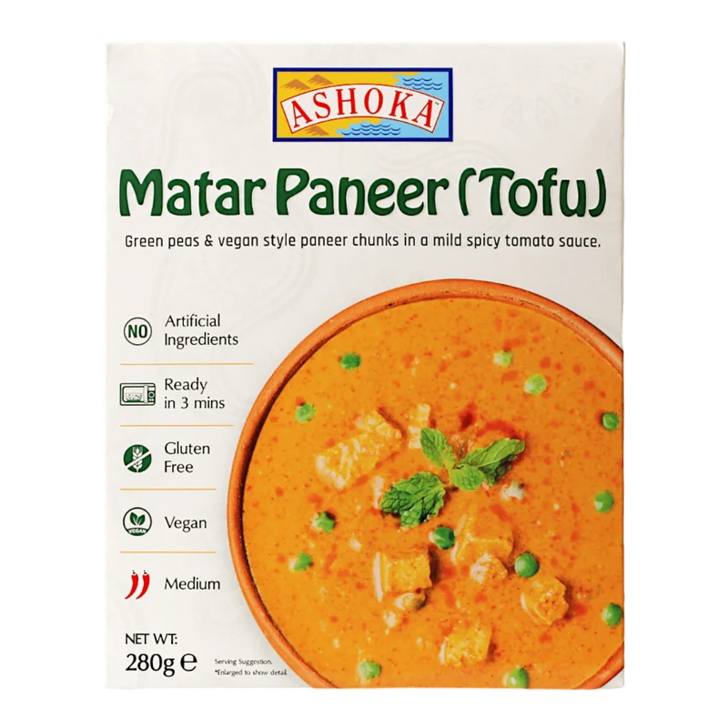 Ashoka Ready to Eat - Matar Paneer (Tofu) 280gm