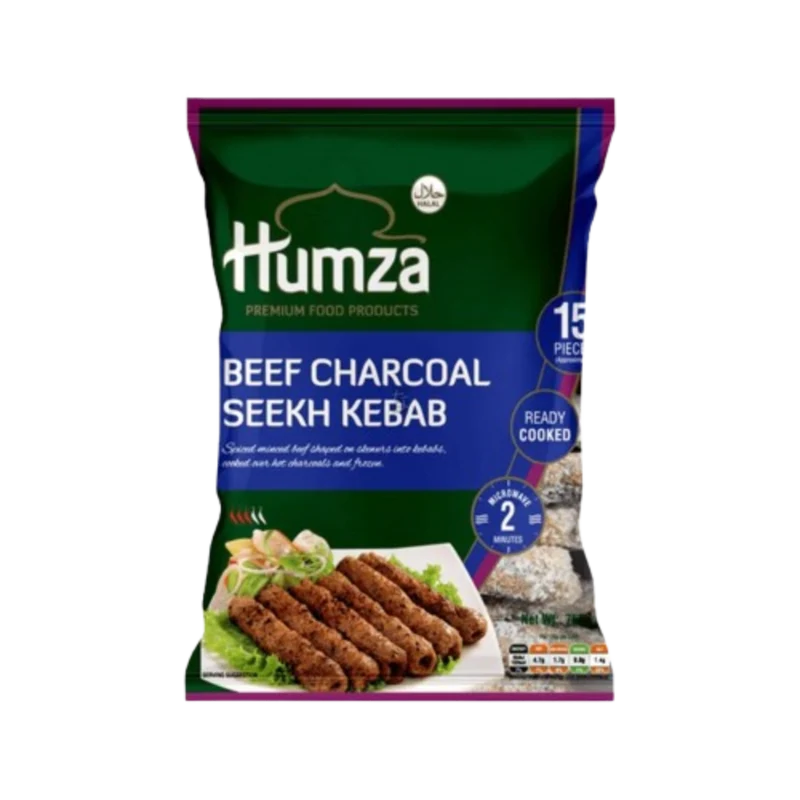 Frozen Humza Beef Charcoal Seekh Kebabs (15pcs) 750gm - Only Berlin Delivery