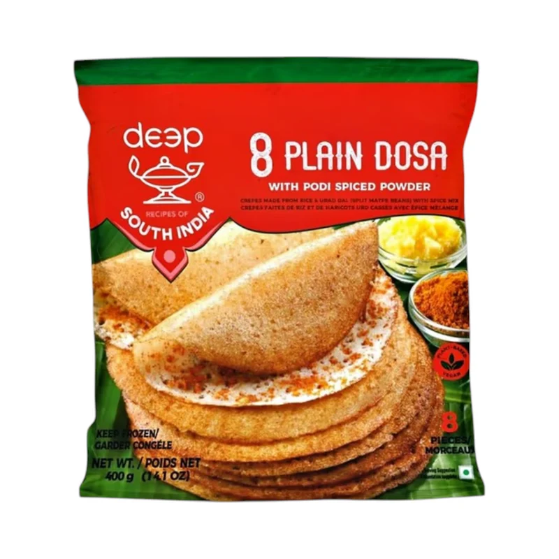 Frozen Deep Plain Dosa (8pcs) 400gm - Only Berlin Delivery