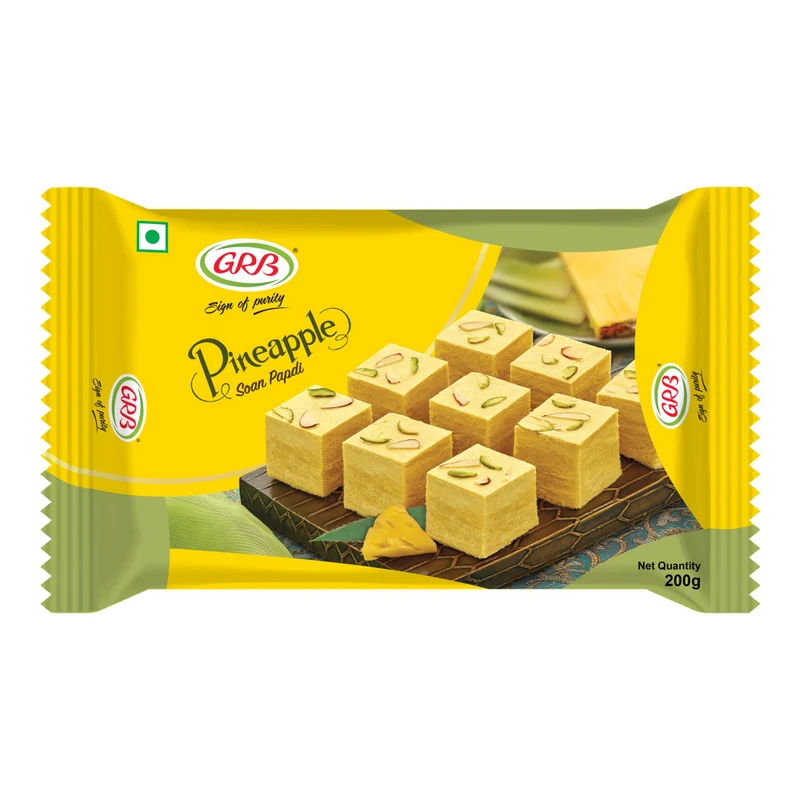 GRB Soan Papdi - Pineapple 200gm