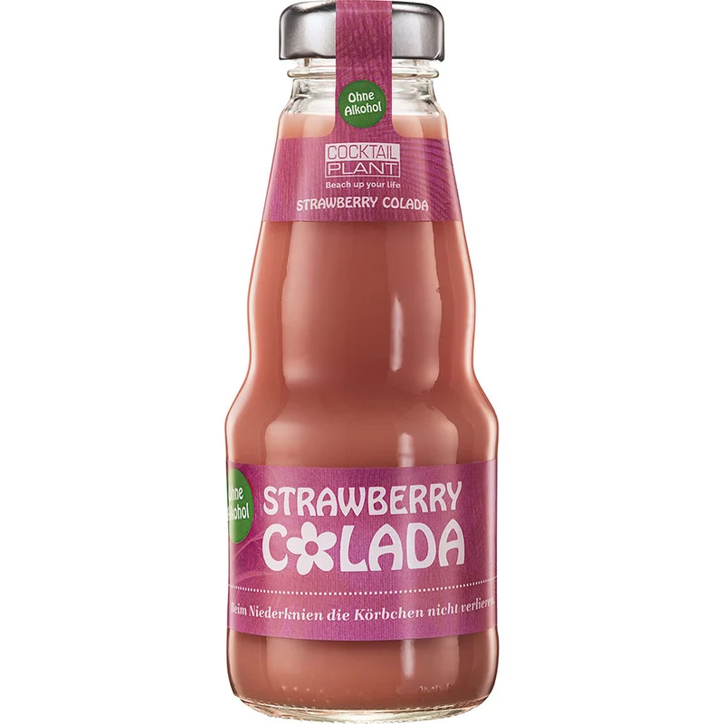 Cocktail Plant Strawberry Colada alkoholfrei 24x 0,2 Liter (MEHRWEG)