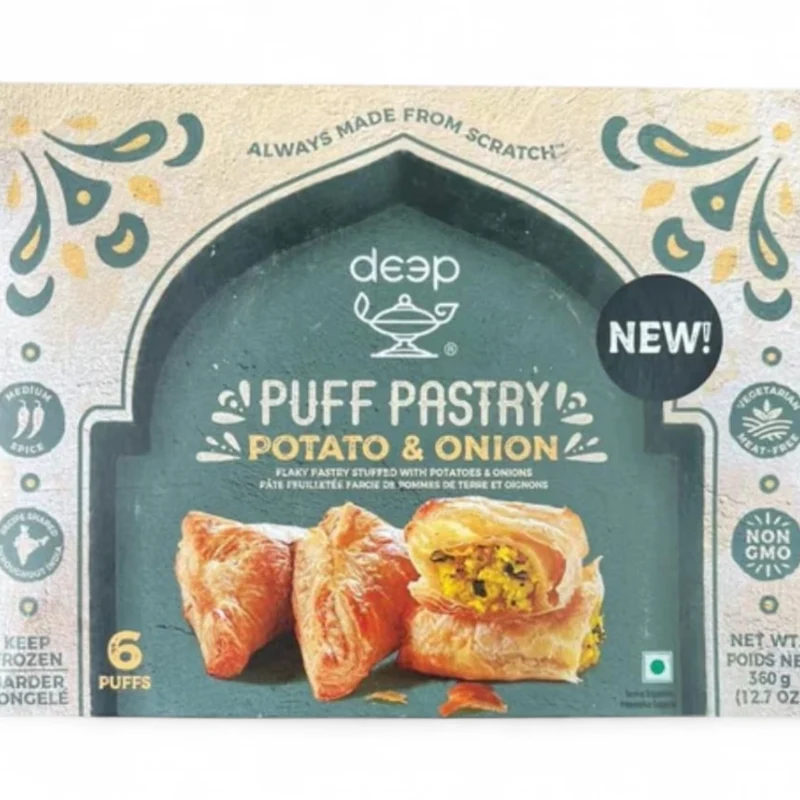 Frozen Deep Puff Pastry - Potato & Onion (6pcs) 360gm - Only Berlin Delivery