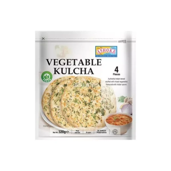 Frozen Ashoka Vegetable Kulcha (4pcs) 320gm - Only Berlin Delivery