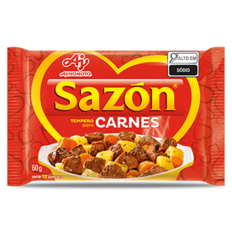 Ajinomoto Sazon - Tempero Para Carnes (12 x 5gm) 60gm