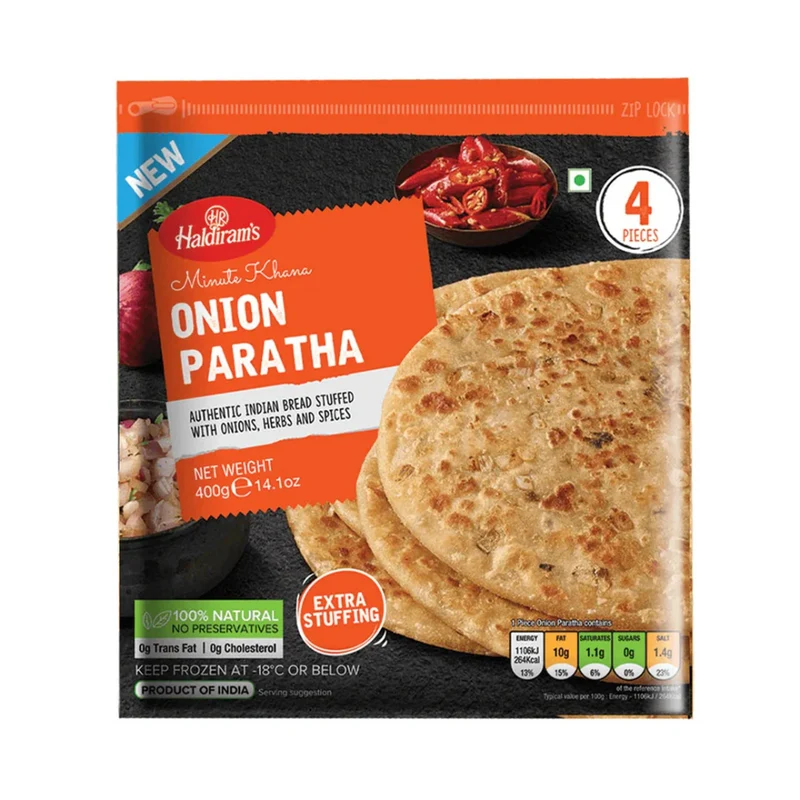 Frozen Haldiram's Onion Paratha (4pcs) 400gm - Only Berlin Delivery