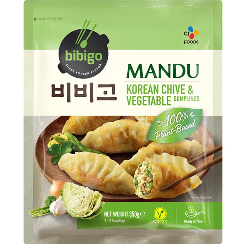 Frozen Bibigo Mandu - Chive & Vegetable (Vegan) 350gm (Only Berlin Delivery)