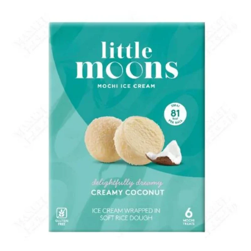 Frozen Little Moons Ice Cream - Creamy Coconut 192gm