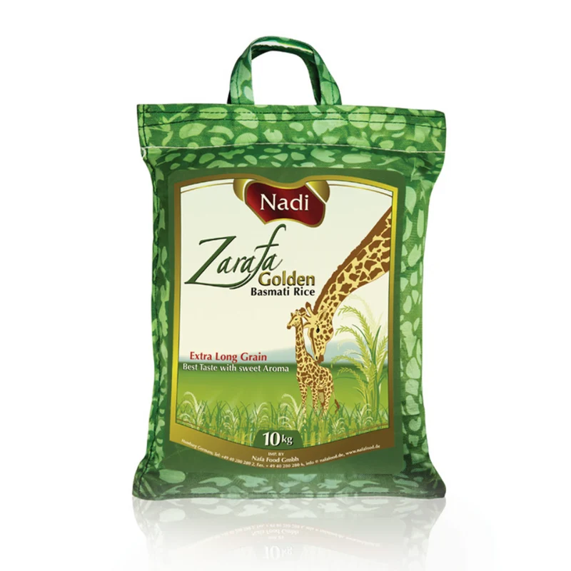 Nadi Zarafa Golden Extra Long Basmati Rice 10kg - BBE: 05.2028 (Only 1 per Order)