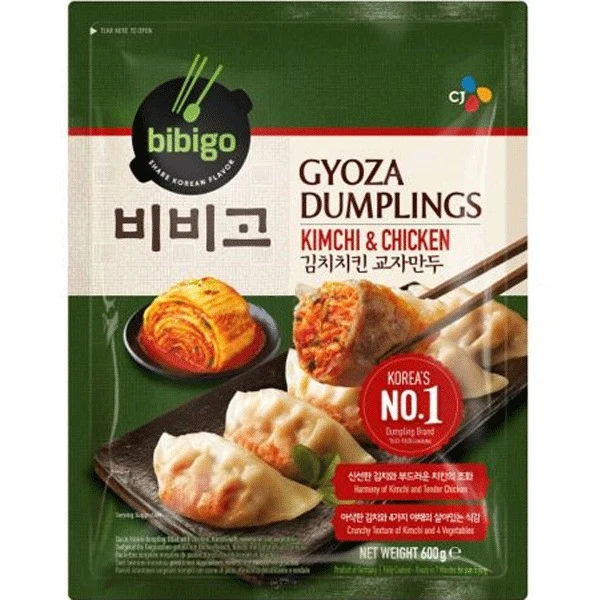 Frozen Bibigo Gyoza Mandu Dumplings - Kimchi & Chicken 600gm (Only Berlin Delivery)