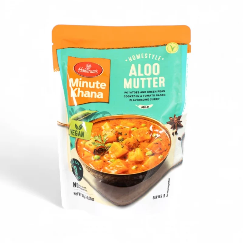 Haldiram's Minute Khana - Aloo Mutter (Vegan) 300gm