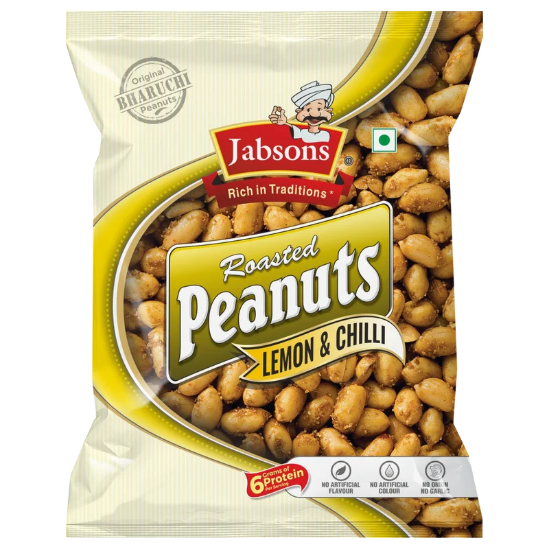 Jabsons Roasted Peanuts - Lemon & Chilli 140gm