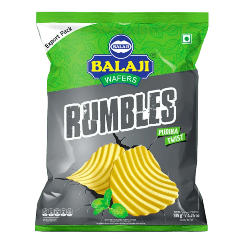 Balaji Rumble Potato Chips - Pudina Twist 135gm