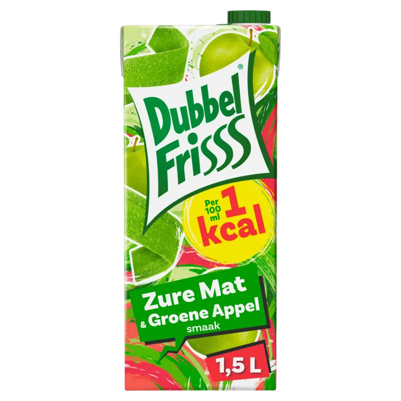 DubbelFrisss 1kcal bubblegum & blauwe bes smaak