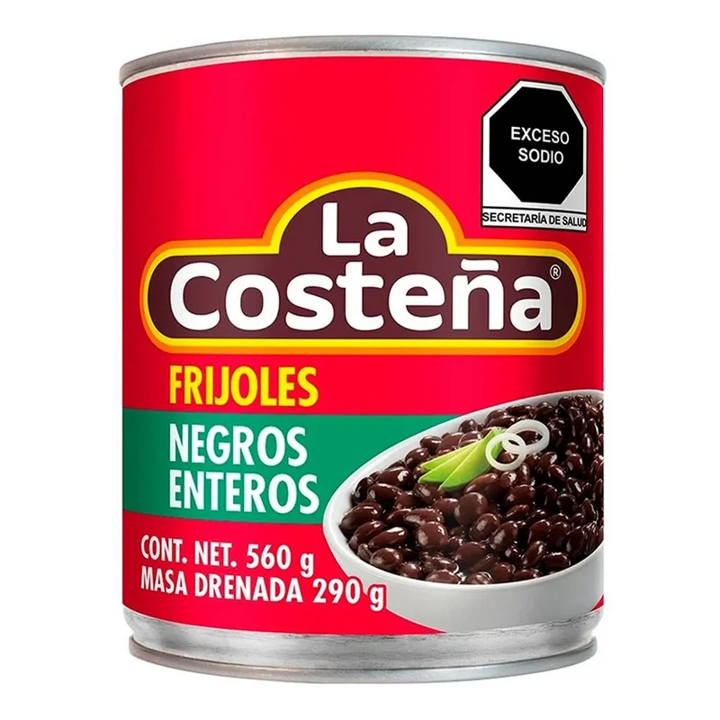 La Costena Frijoles - Negros Enteros 560gm
