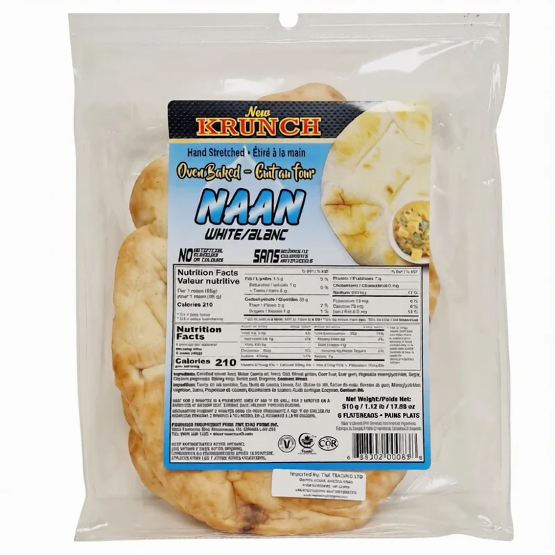 New Krunch - White Naan (6pcs) 510gm