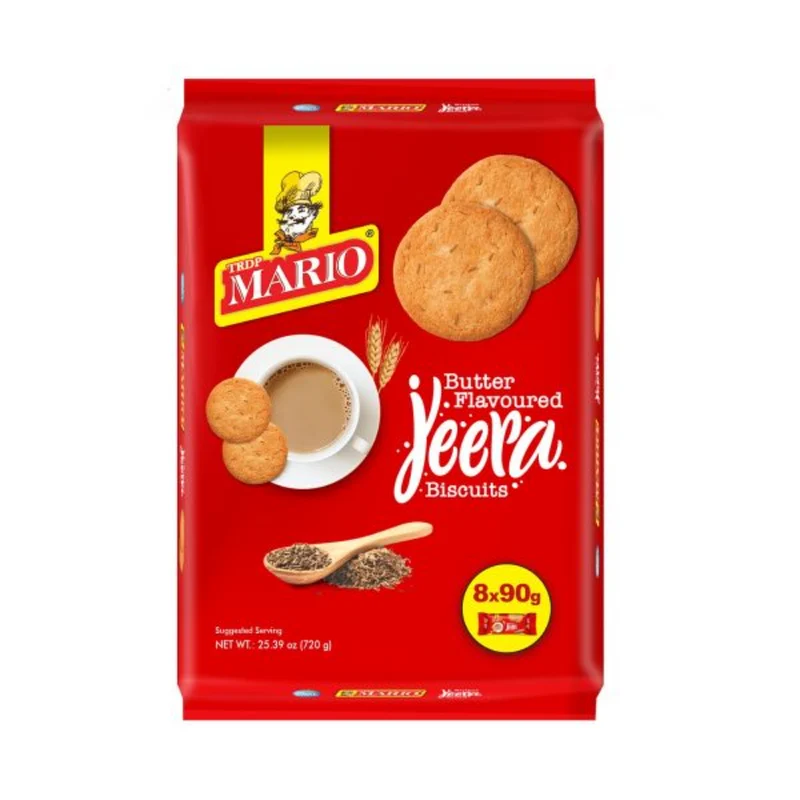 Mario Biks - Butter Flavoured Jeera (8 x 90gm) 720gm