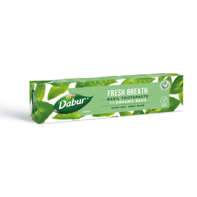 Dabur Fresh Breath Toothpaste - Organic Basil 100gm