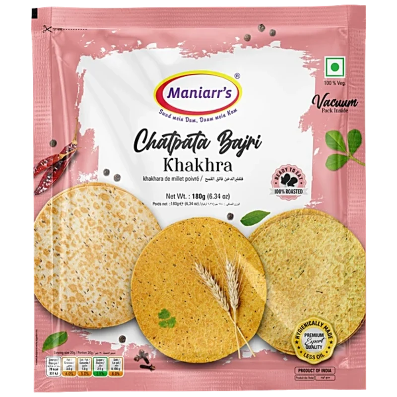Maniarr's Bajri Khakhra - Chatpata 180gm