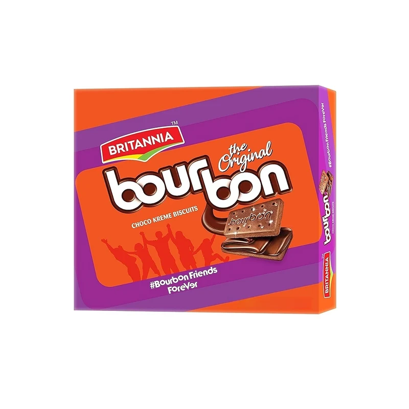 Britannia Bourbon Chocolate Cream Biscuits 390gm
