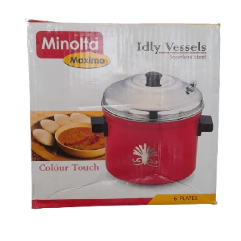 Minolta Idly Vessels - Stainless Steel (6 plates)