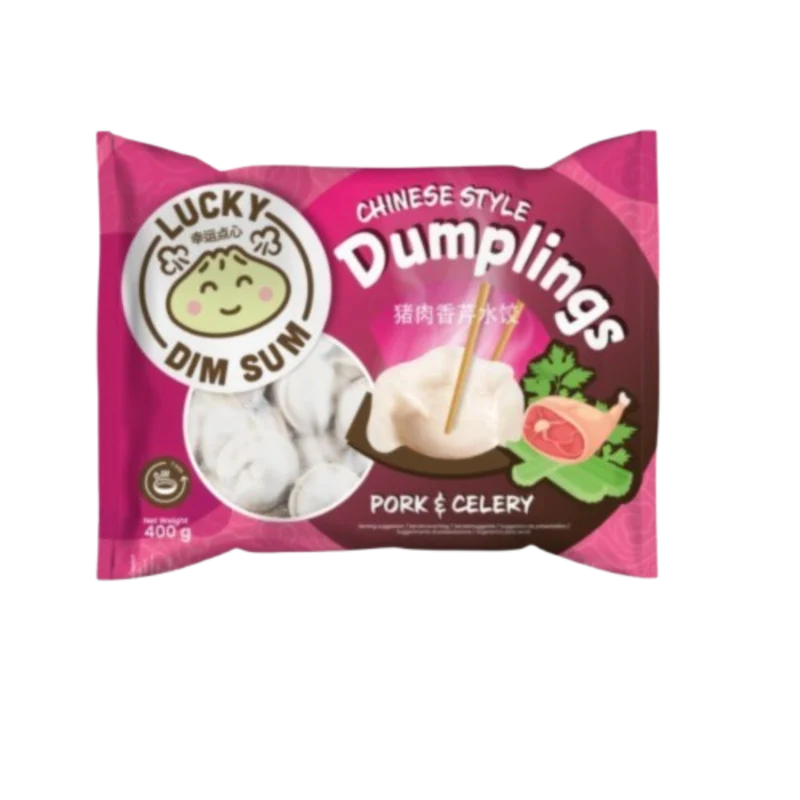 Frozen Lucky Dim Sum Chinese Style Dumpling - Pork & Celery 400gm
