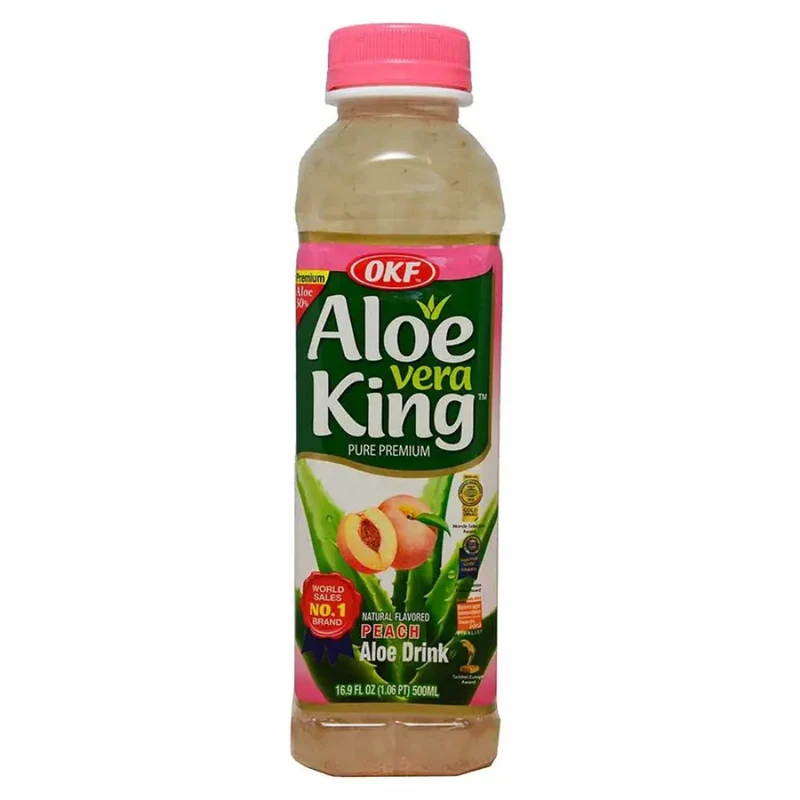 OKF Aloe Vera Drink - Peach 500ml