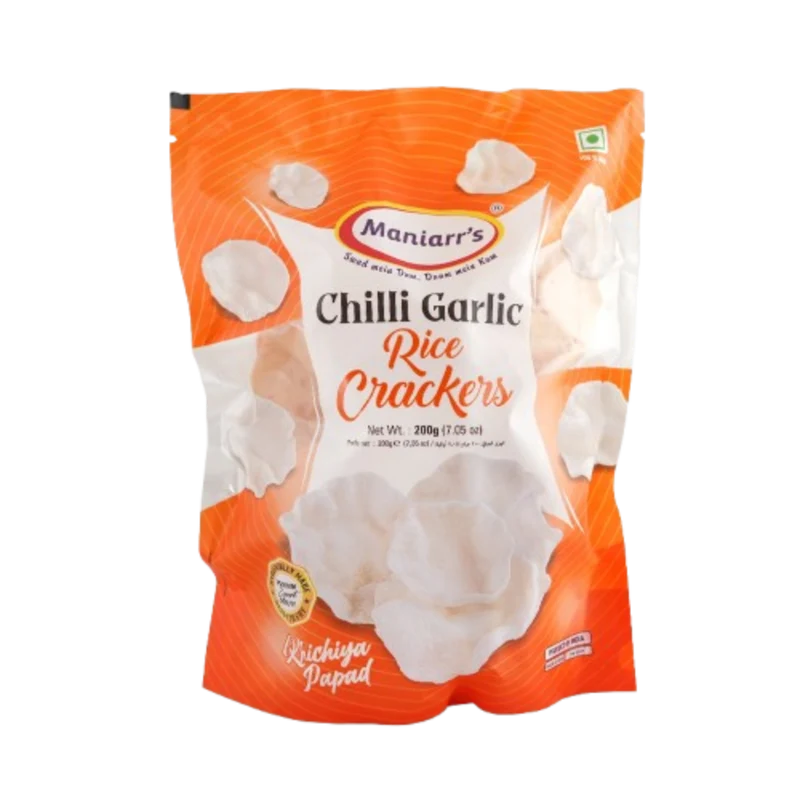 Maniarr's Rice Cracker - Chilli Garlic 200gm