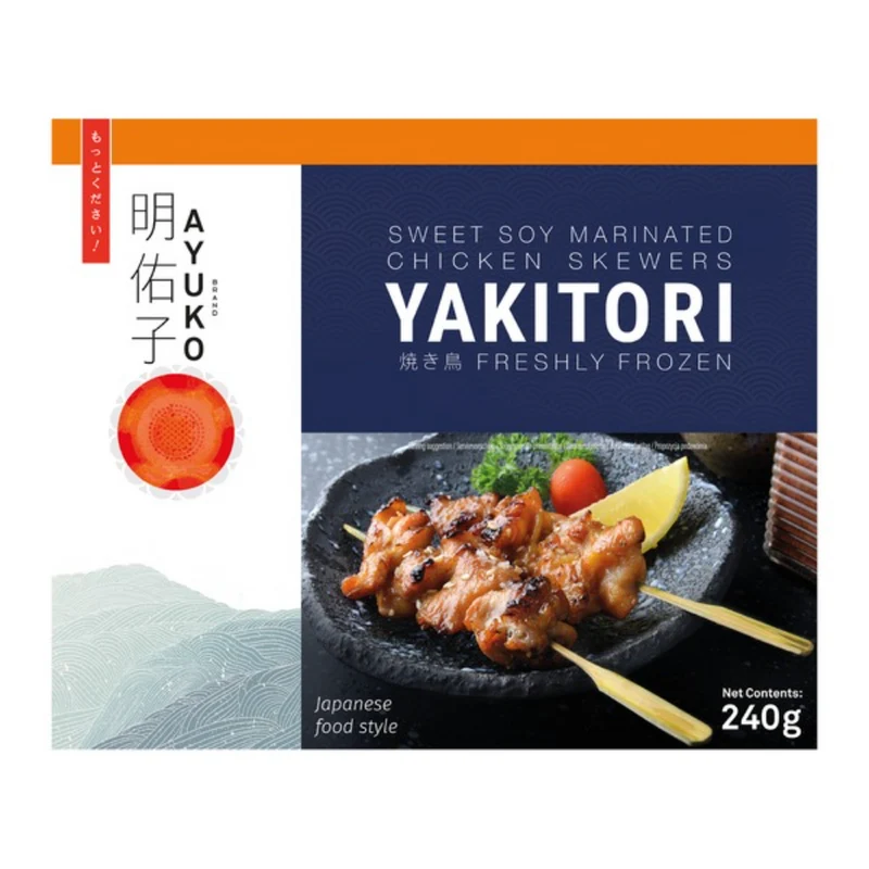 Frozen Ayuko Yakitori - Sweet Soy Marinated Chicken Skewers 240gm (Only Berlin Delivery)