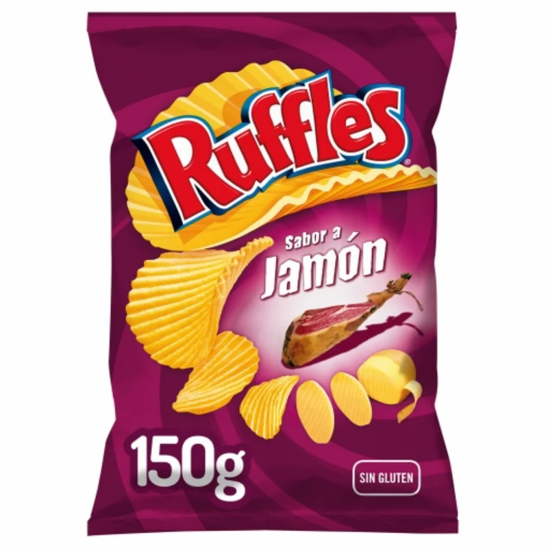 Ruffles Potato Chips - Ham Flavour 150gm