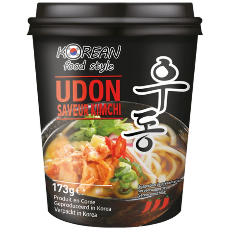 Korean Food Style Udon Cup Noodles - Saveur Kimchi 173gm (BBE: 16.01.2026)