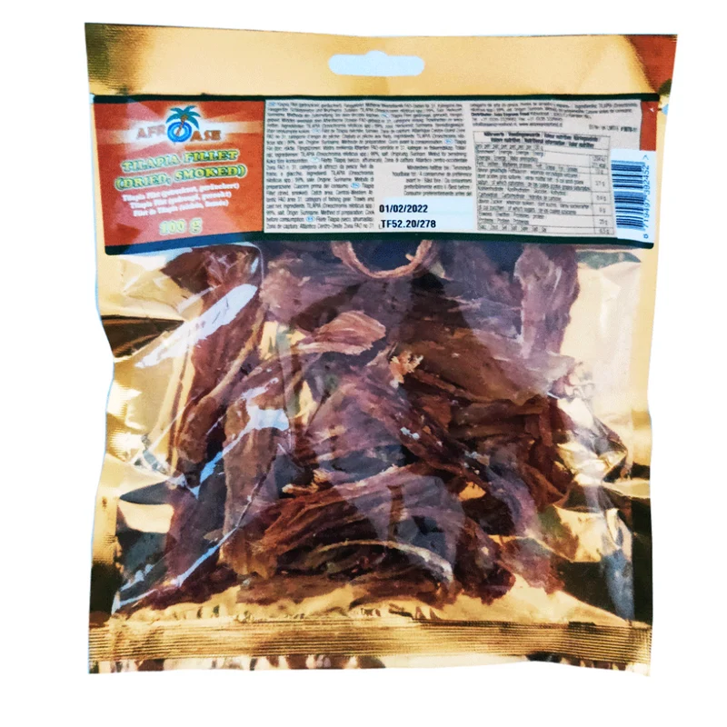 Afroase Tilapia Fillet (Smoked & Dried) 100gm