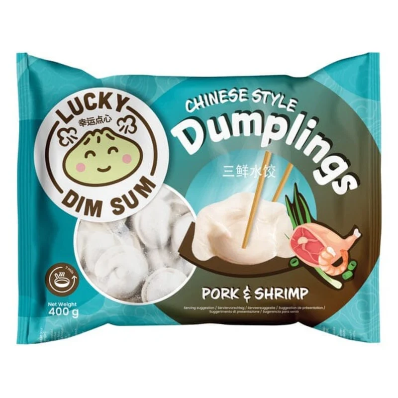 Frozen Lucky Dim Sum Chinese Style Dumpling - Pork & Shrimp 400gm