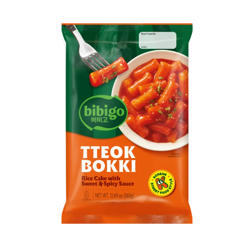 Bibigo Tteobokki - Rice Noodles with Sweet & Spicy Sauce 360gm
