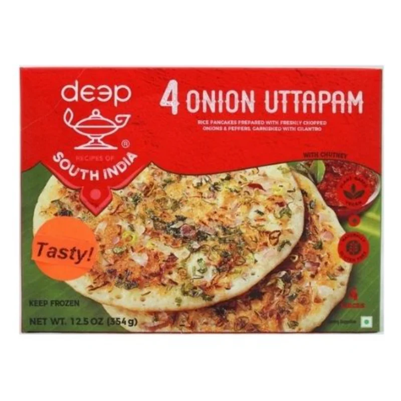 Frozen Deep Onion Uttapam (4pcs) 354gm - Only Berlin Delivery
