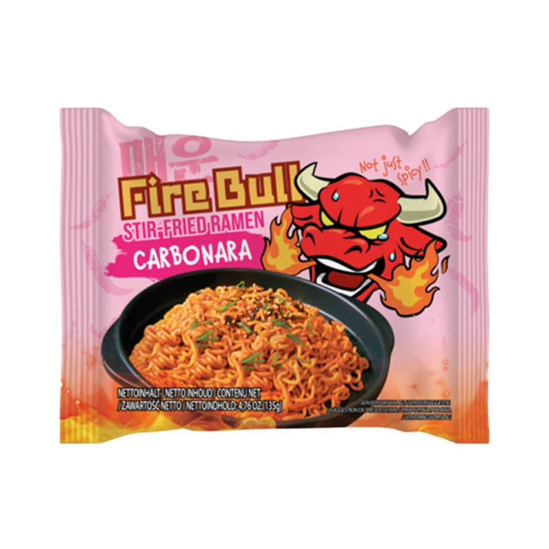 Fire Bull Stir Fried Ramen Noodles - Carbonara 135gm