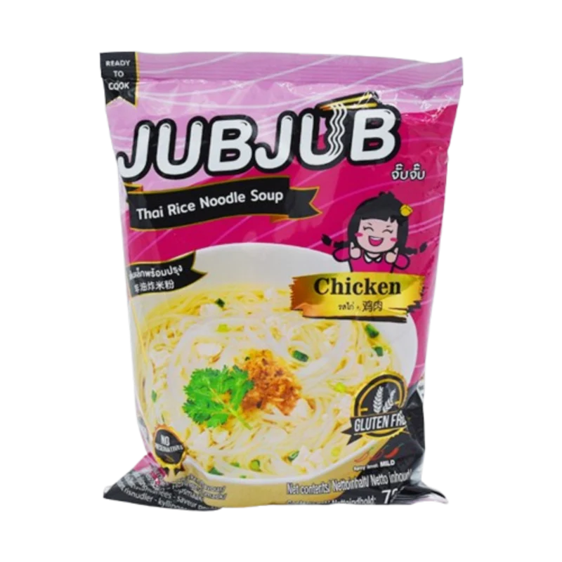 Jub Jub Thai Rice Noodle Soup - Chicken 70gm