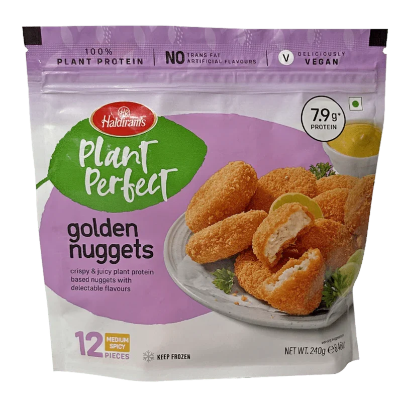 Frozen Haldiram's Plant Perfect - Golden Nuggets (12pcs) 240gm