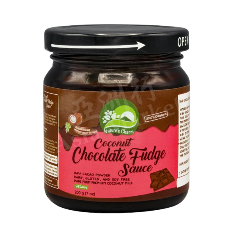 Nature's Charm Dessert Sauce - Coconut Chocolate Fudge 200gm