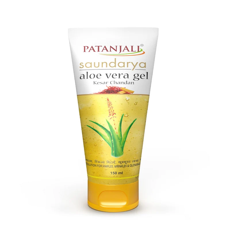Patanjali Saundarya Aloe Vera Gel - Kesar Chandan 150ml