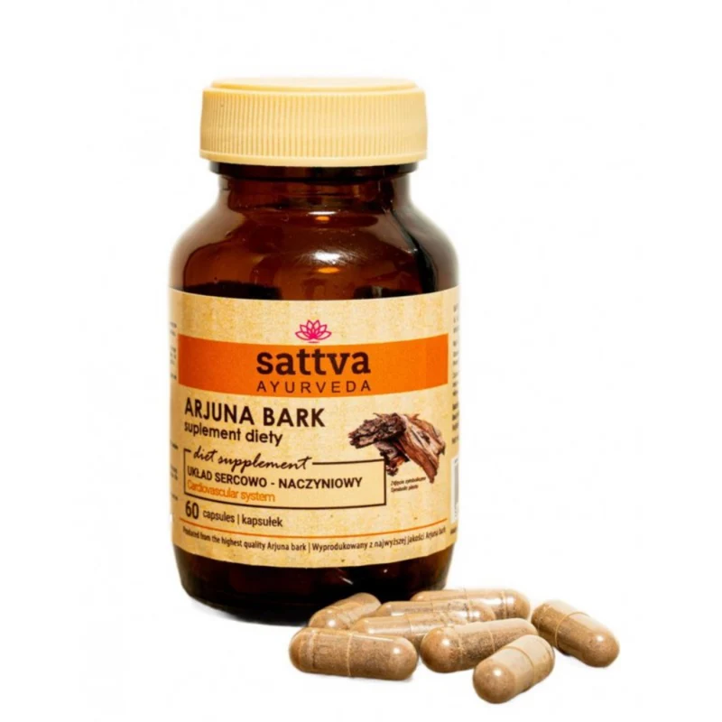 Sattva Ayurveda - Arjuna Bark Supplement Diety (60 capsules)