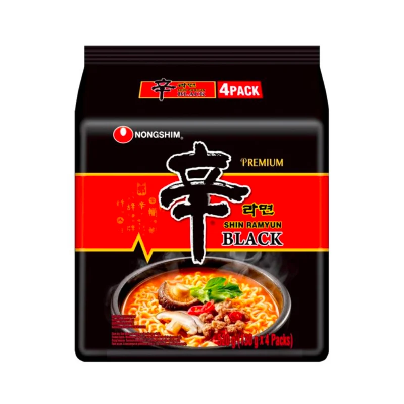 Nongshim Instant Noodles - Black Shin Ramyun (4 pack) 520gm