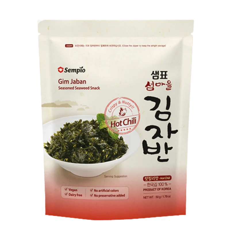 Sempio Crispy Seaweed Snack - Hot Chilli 50gm