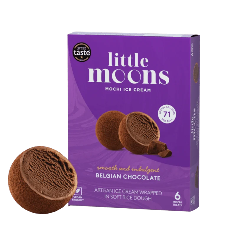 Frozen Little Moons Mochi Ice Cream - Belgian Chocolate 192gm
