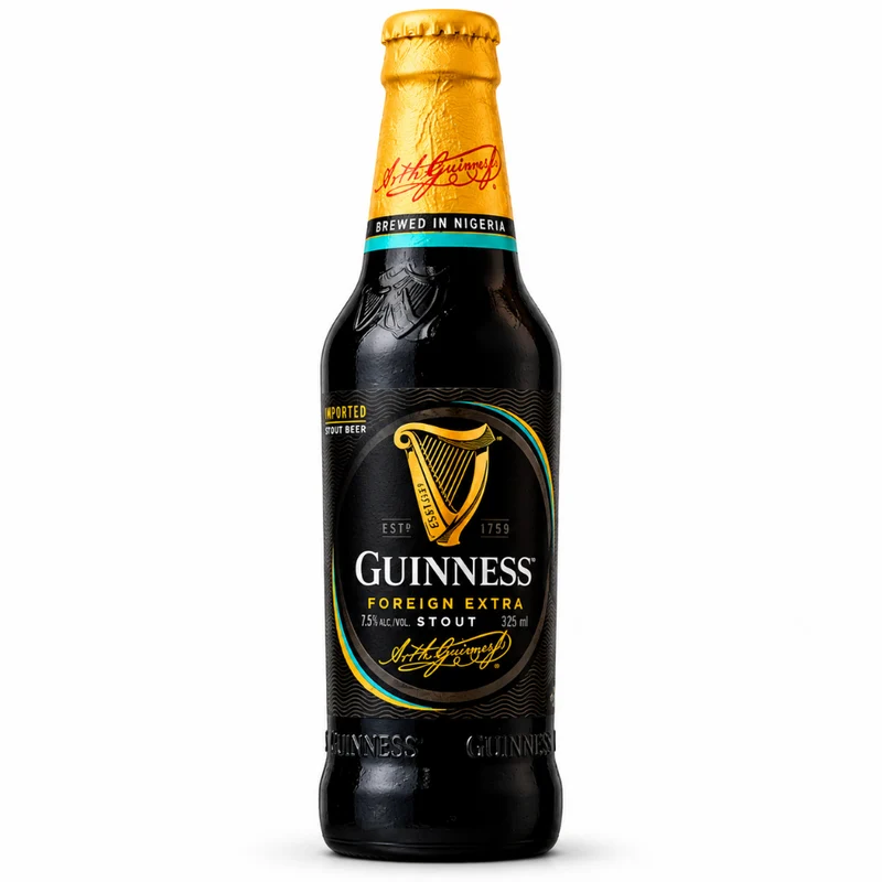 Guinness Foreign Extra Stout Beer Nigeria Edition (7.5% Alc) 325ml