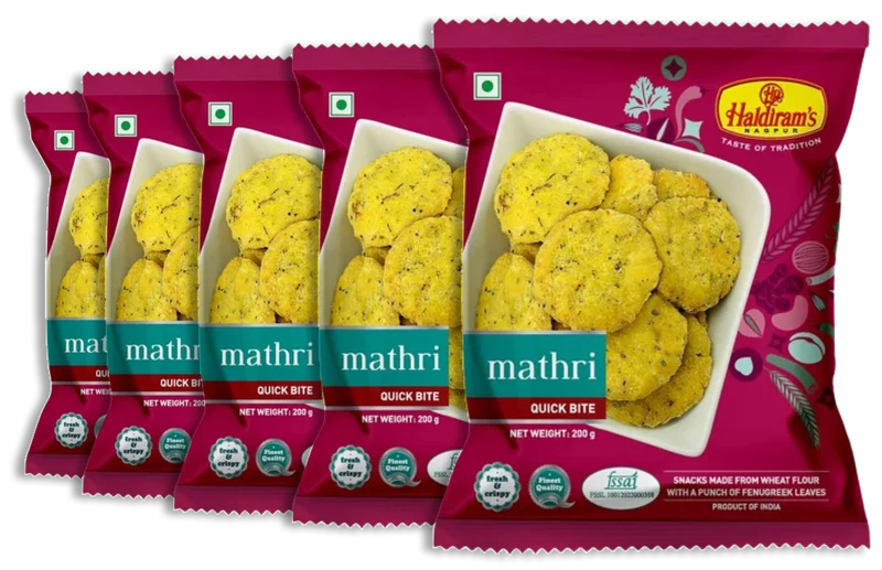 Haldiram's Mathri 200gm Bundle (Choose your Quantity)